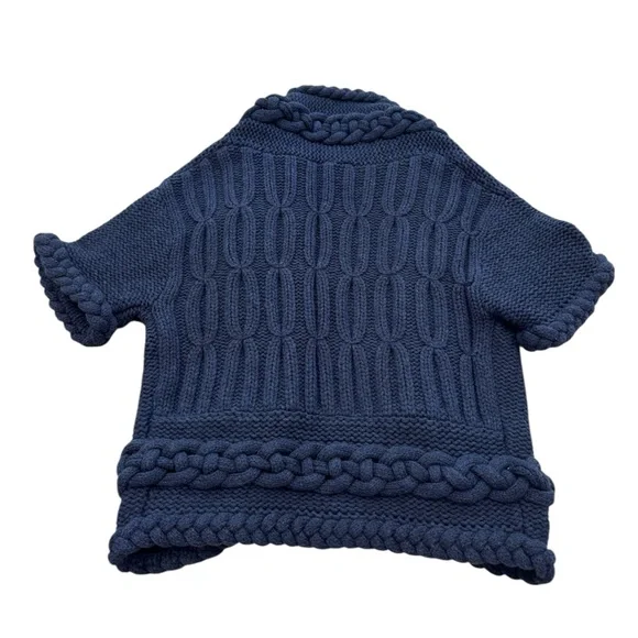 CYNTHIA STEFFE***Chunky Knit Navy Sweater Cardigan****XS $389 - Picture 3 of 4